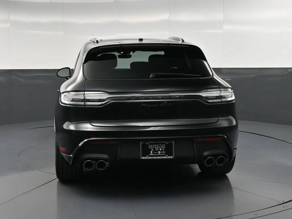 2026 Porsche Macan GTS, rear three-quarter view, Black