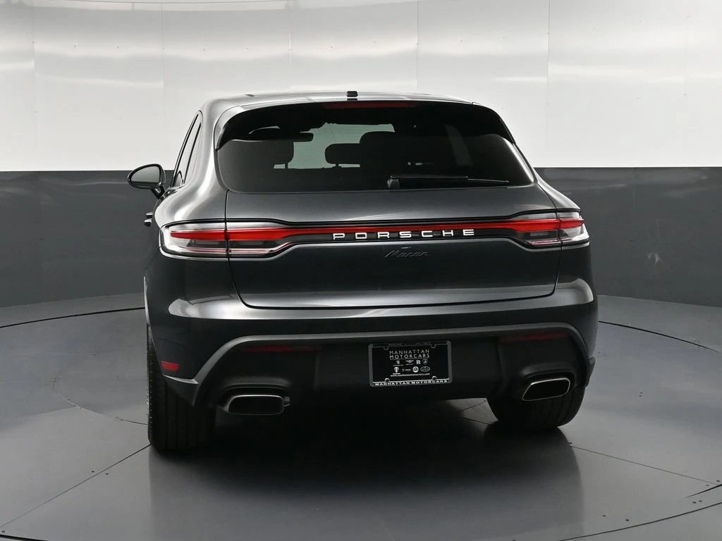 2026 Porsche Macan, rear three-quarter view, Grey