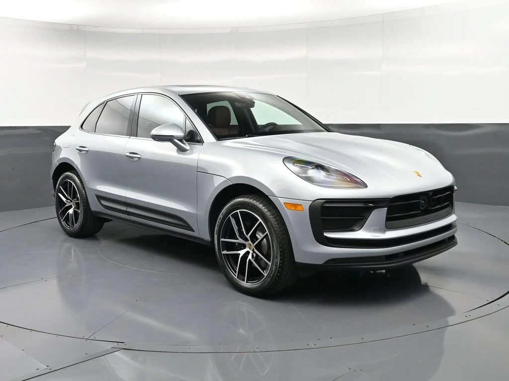 2026 Porsche Macan for sale, front three-quarter view, Silver