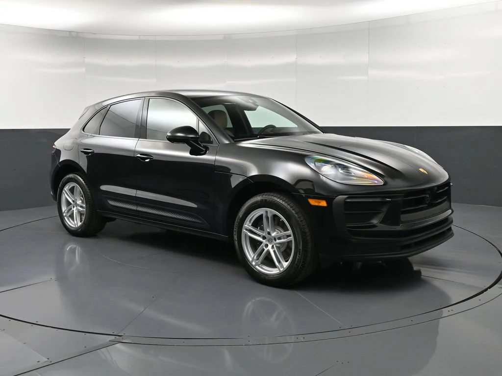 2026 Porsche Macan for sale, front three-quarter view, Black