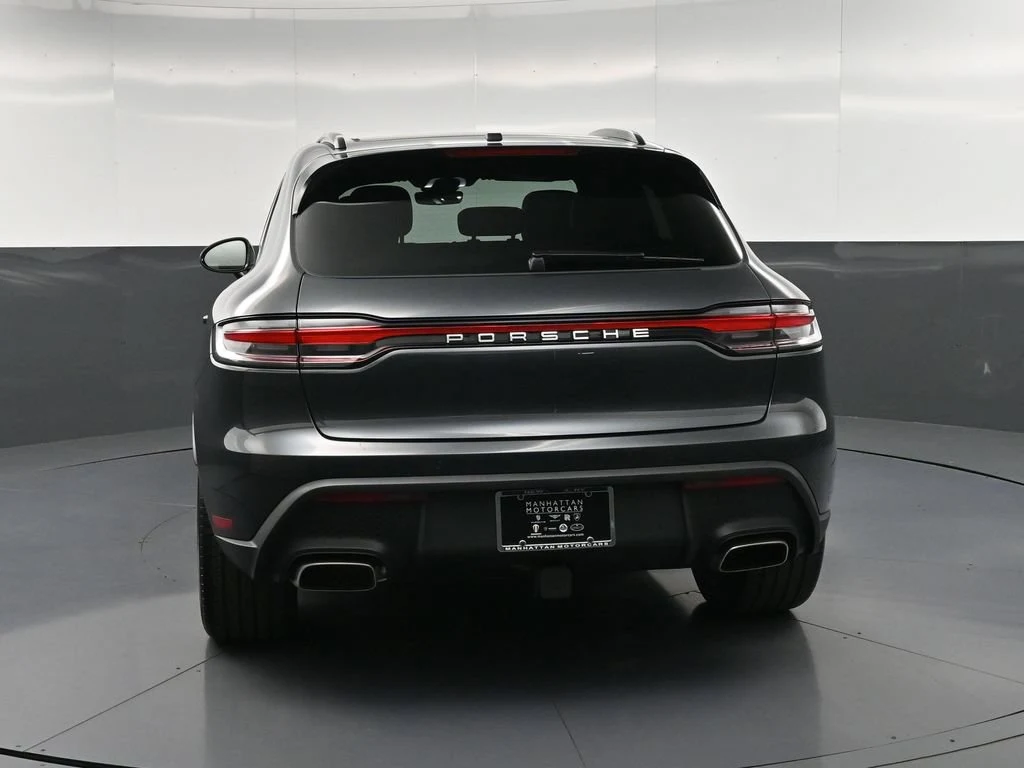 2026 Porsche Macan, rear three-quarter view, Grey