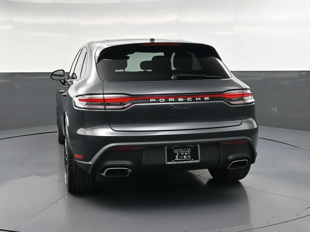 2026 Porsche Macan, rear three-quarter view, Grey