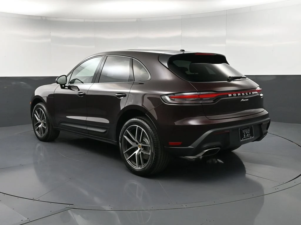 2026 Porsche Macan, rear three-quarter view, Red