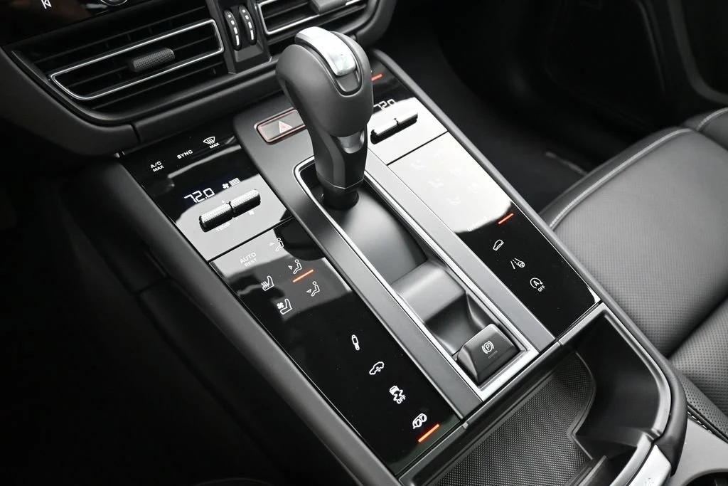 2026 Porsche Macan GTS interior, center console, Black