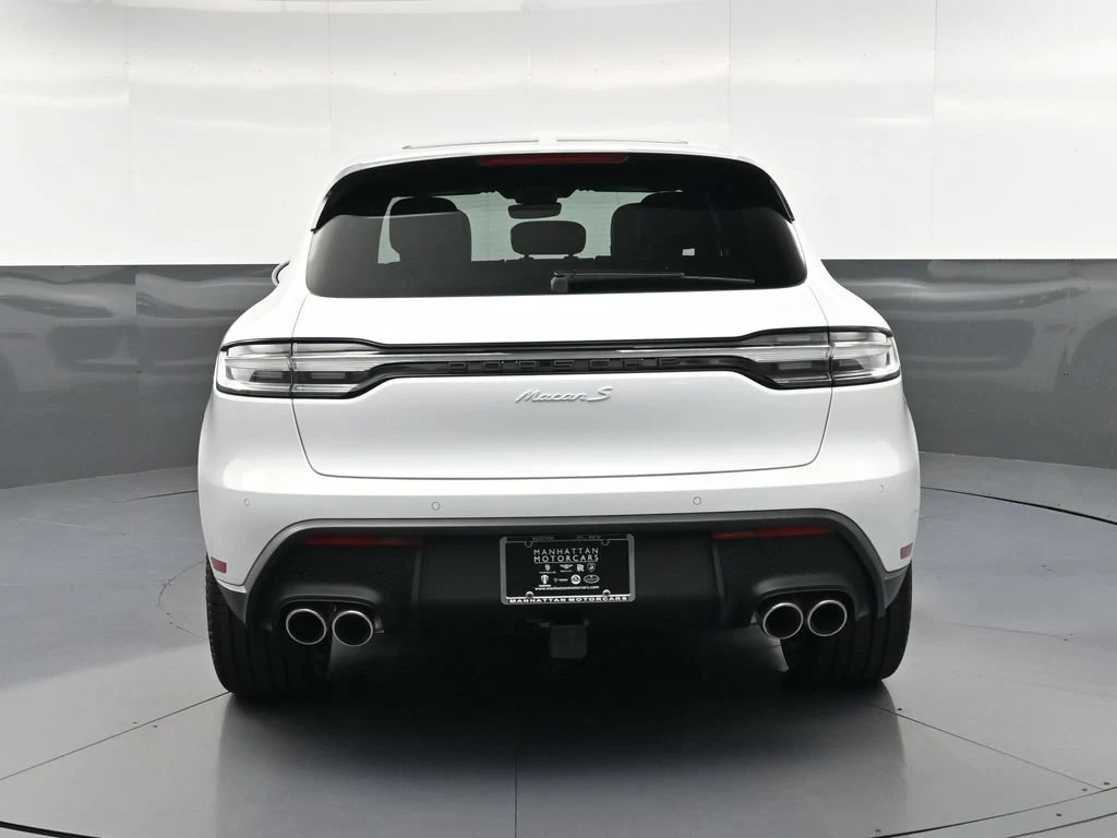 2026 Porsche Macan S, rear three-quarter view, White