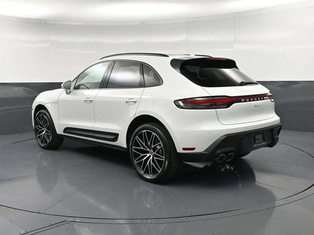 2026 Porsche Macan, rear three-quarter view, White