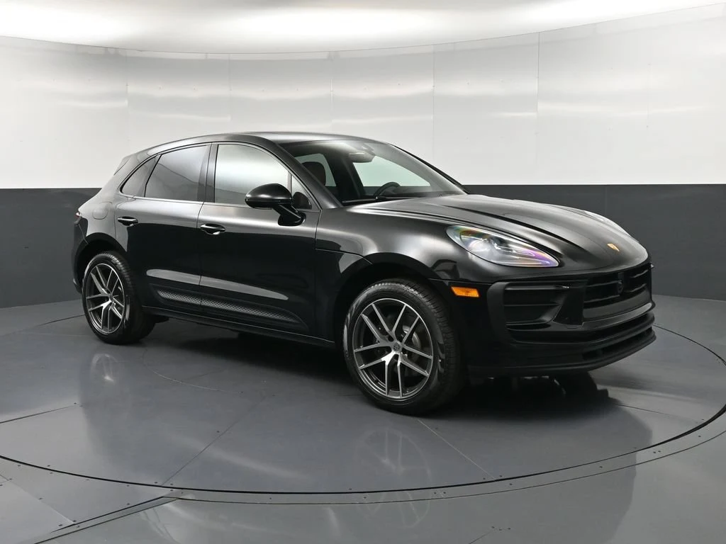 2026 Porsche Macan for sale, front three-quarter view, Black