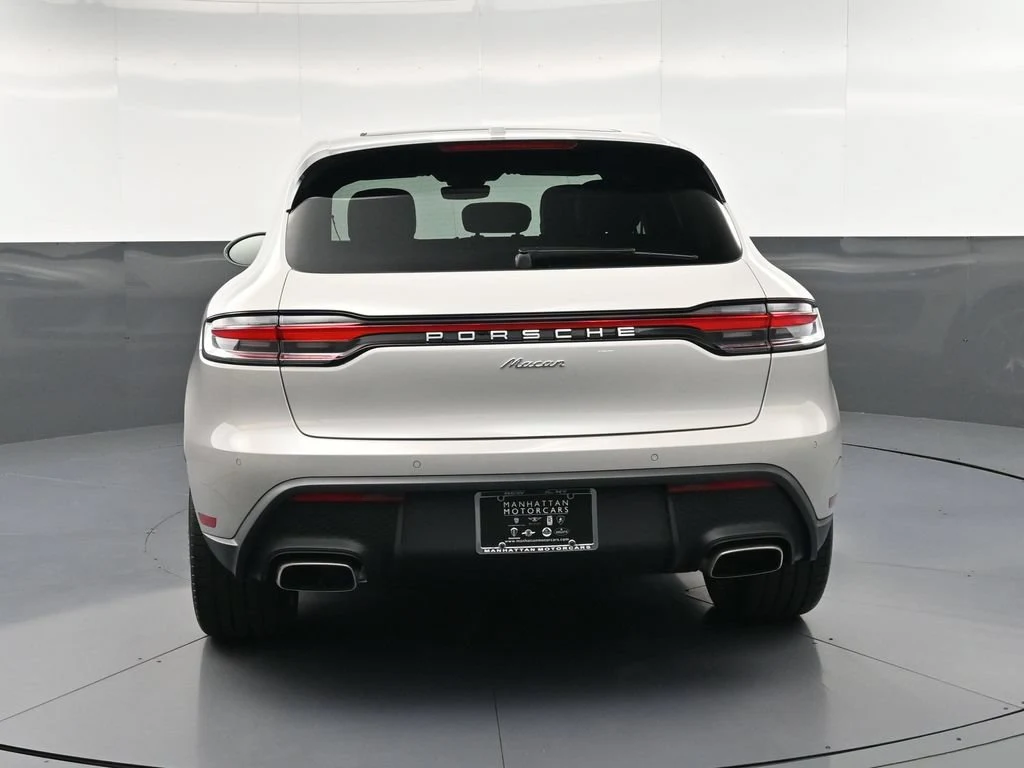 2026 Porsche Macan, rear three-quarter view, Grey