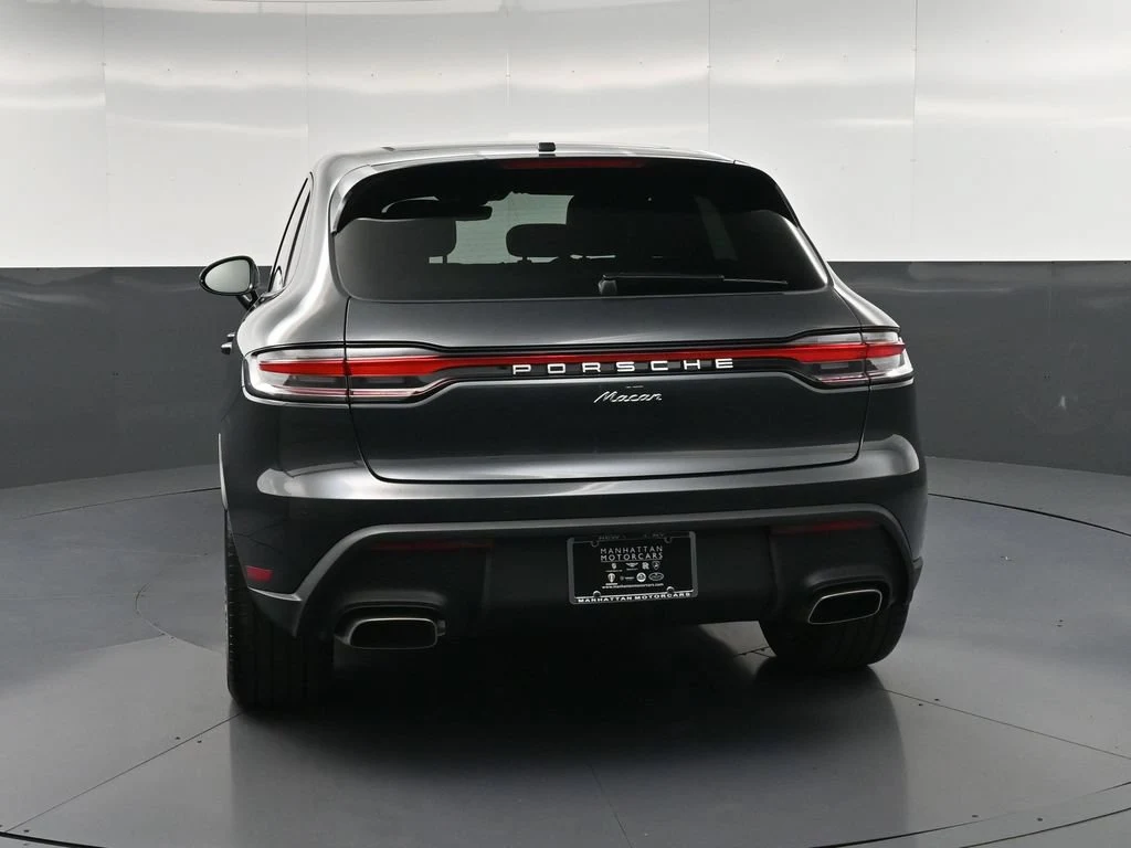 2026 Porsche Macan, rear three-quarter view, Grey