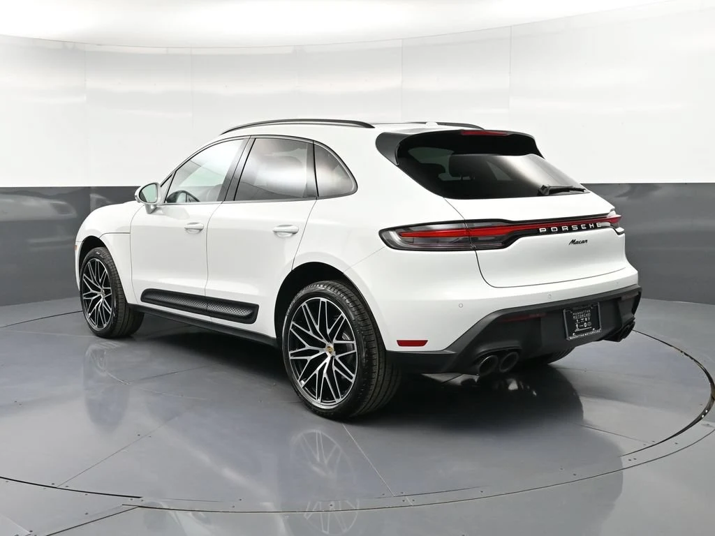 2026 Porsche Macan, rear three-quarter view, White