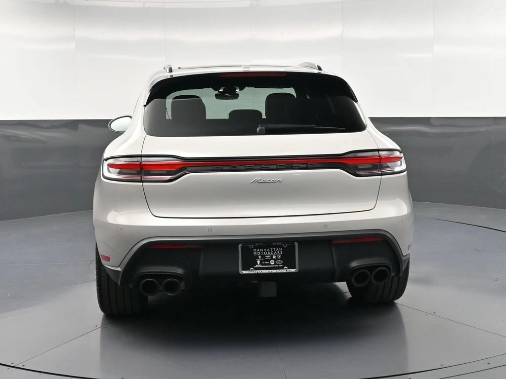2026 Porsche Macan, rear three-quarter view, Grey