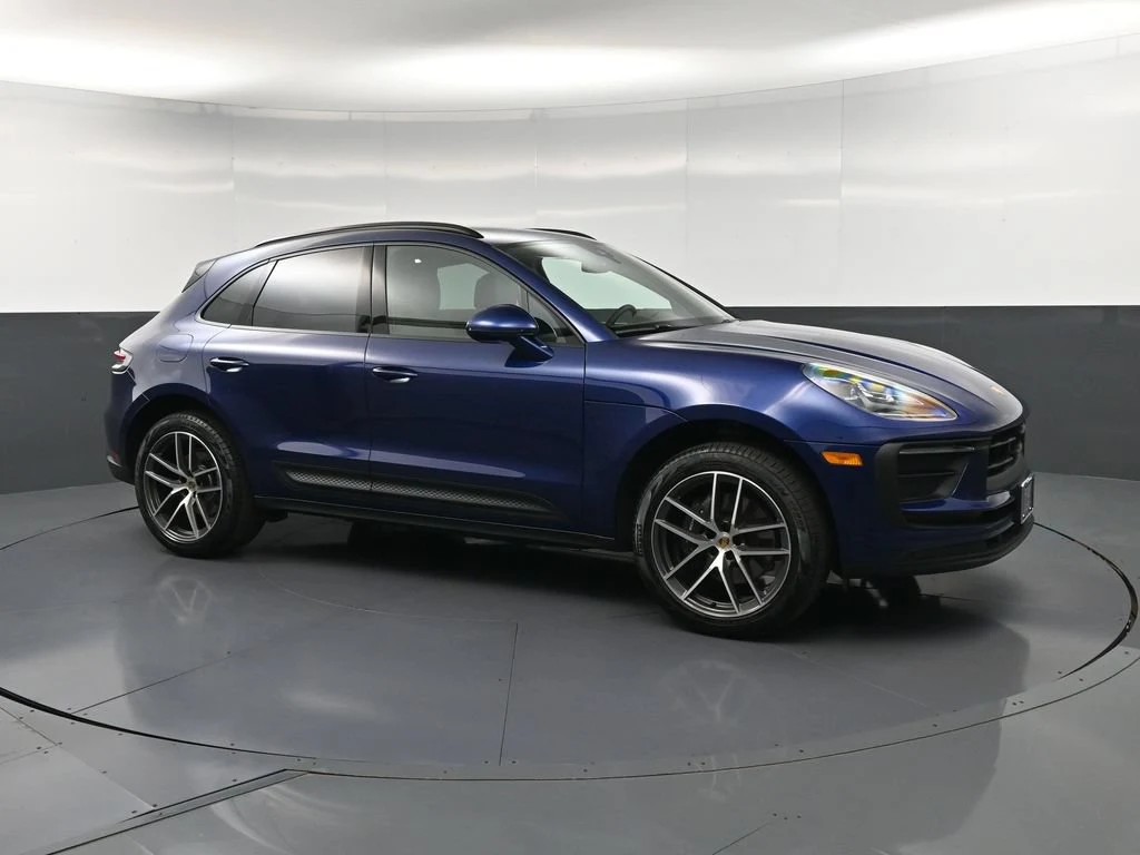 2026 Porsche Macan for sale, front three-quarter view, Blue