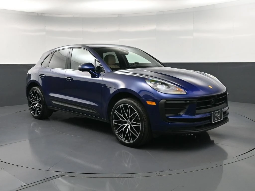 2026 Porsche Macan for sale, front three-quarter view, Blue