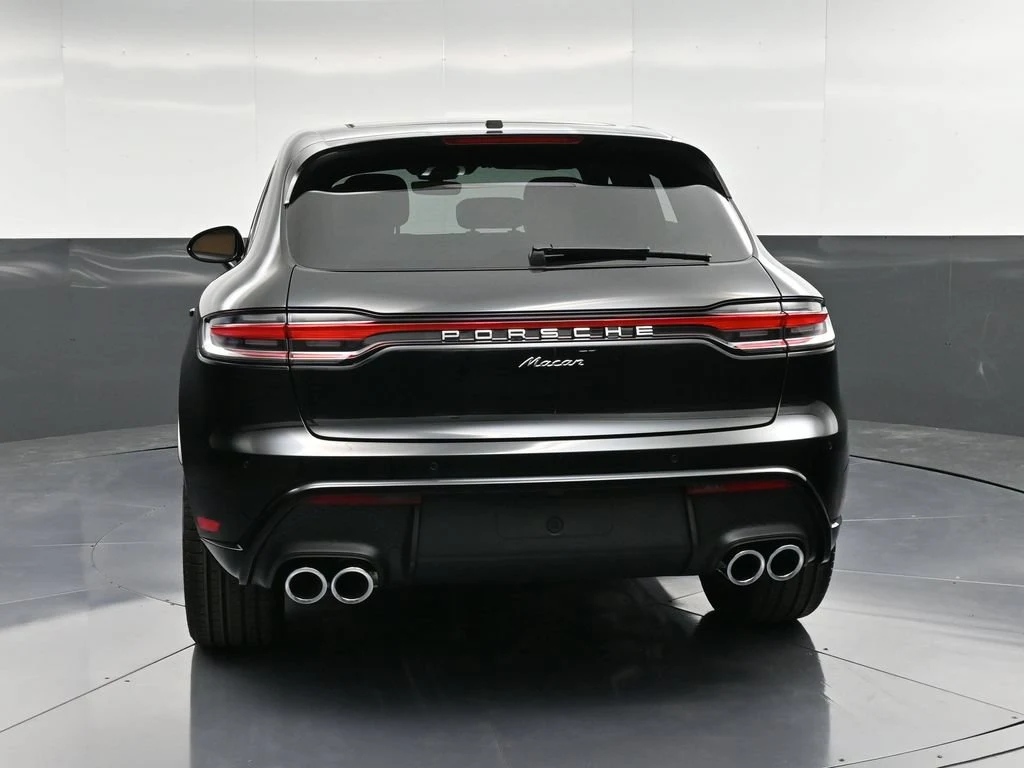 2026 Porsche Macan, rear three-quarter view, Black