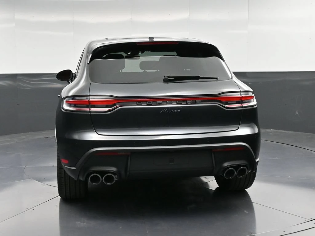 2026 Porsche Macan, rear three-quarter view, Grey