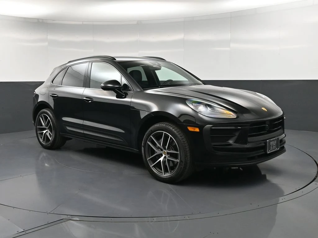 2026 Porsche Macan for sale, front three-quarter view, Black