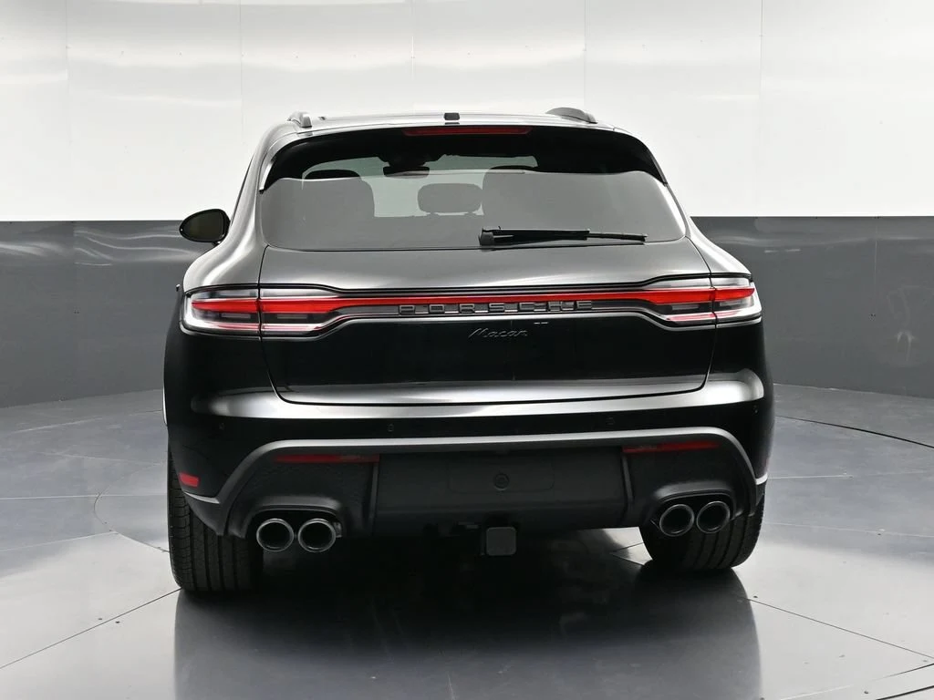2026 Porsche Macan, rear three-quarter view, Black