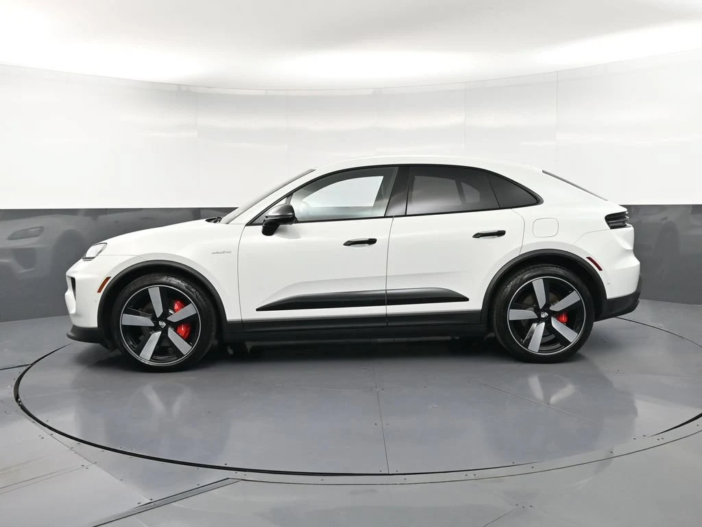 2025 Porsche Macan 4S Electric, side profile, White
