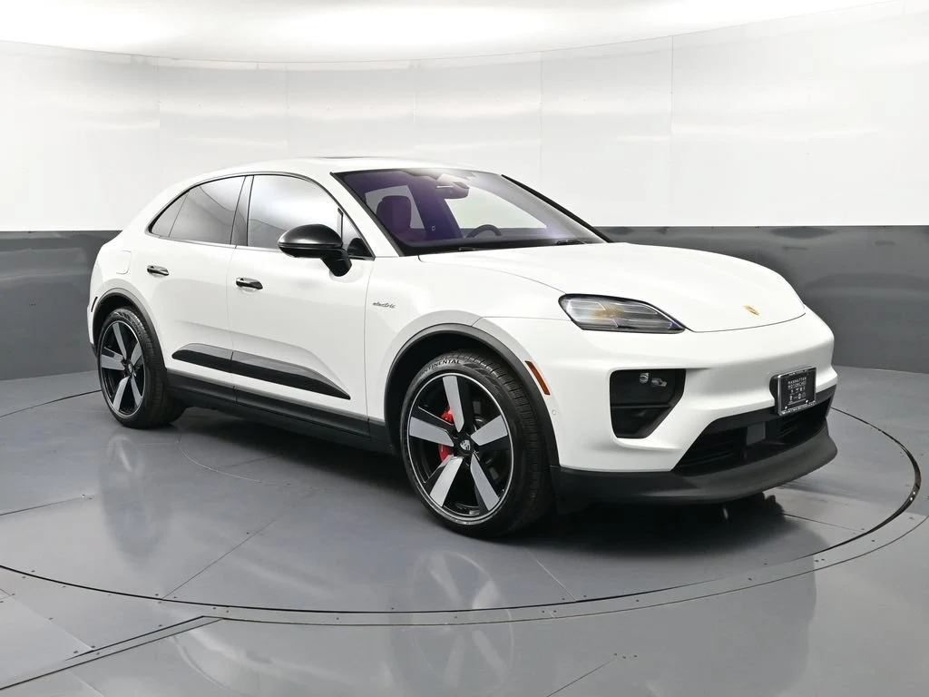 2025 Porsche Macan 4S Electric for sale, front three-quarter view, White