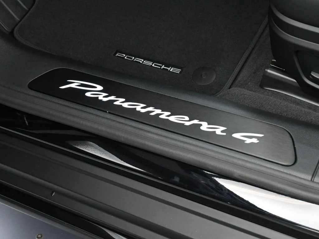 2026 Porsche Panamera 4 E-Hybrid interior, door sill, Black