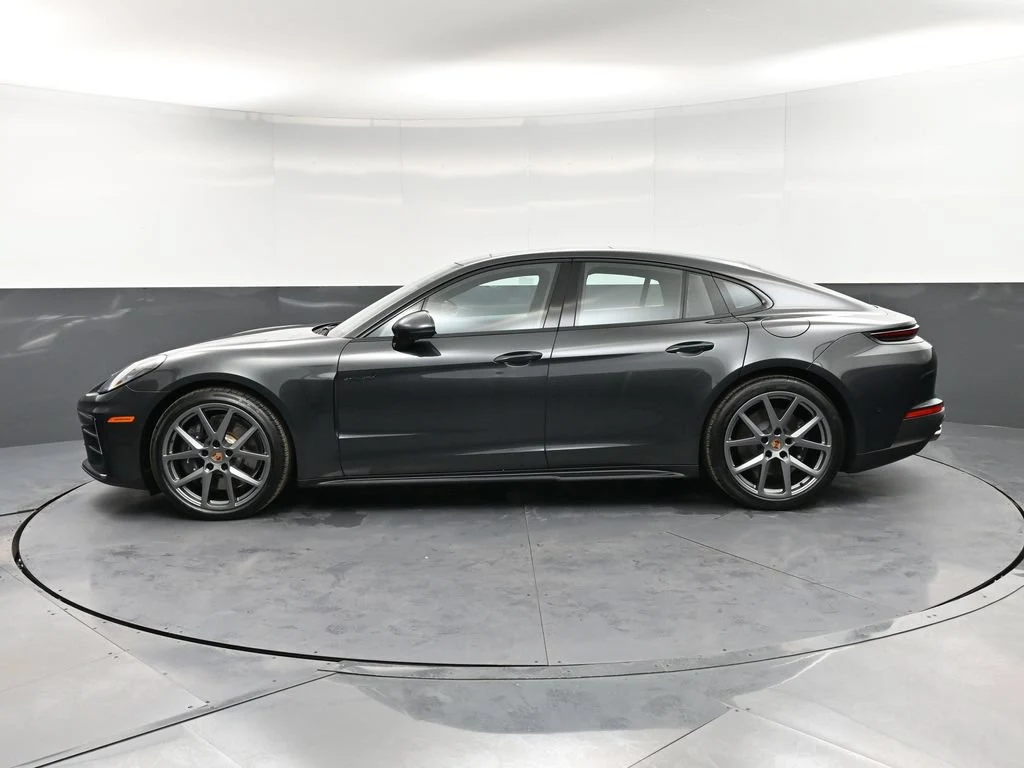 2026 Porsche Panamera 4 E-Hybrid, side profile, Grey
