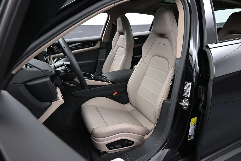 2026 Porsche Panamera 4 interior, seats, Black/Limestone Beige