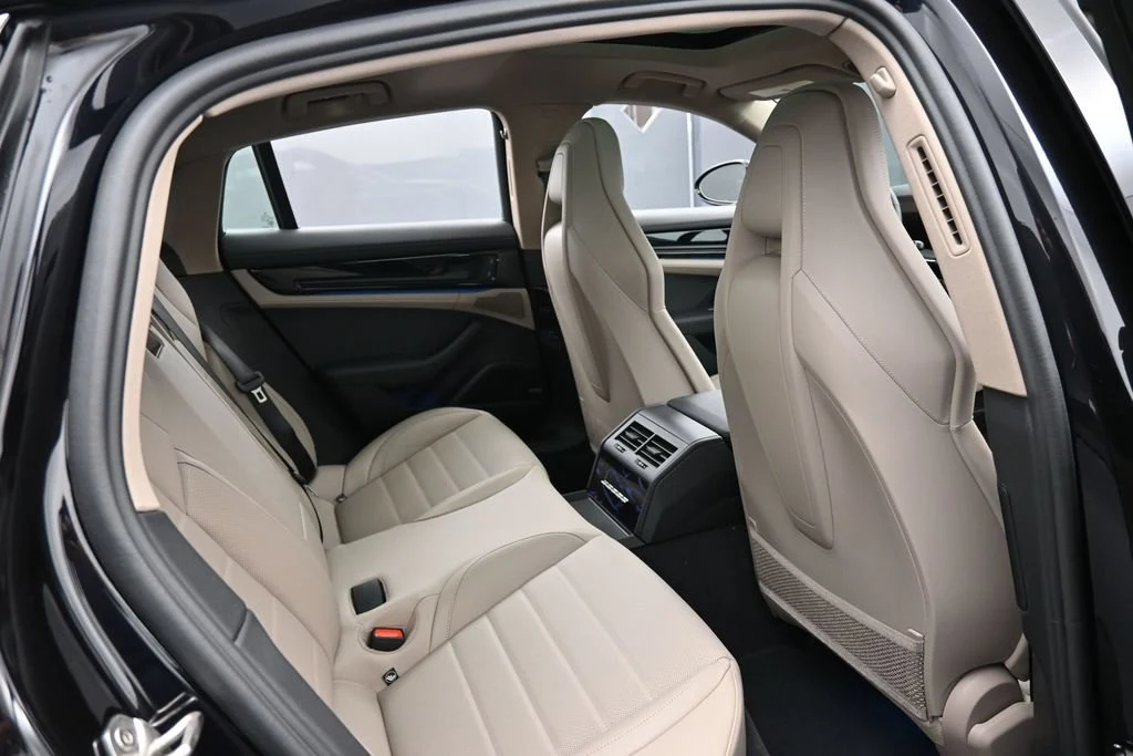 2026 Porsche Panamera 4 interior, seats, Black/Limestone Beige