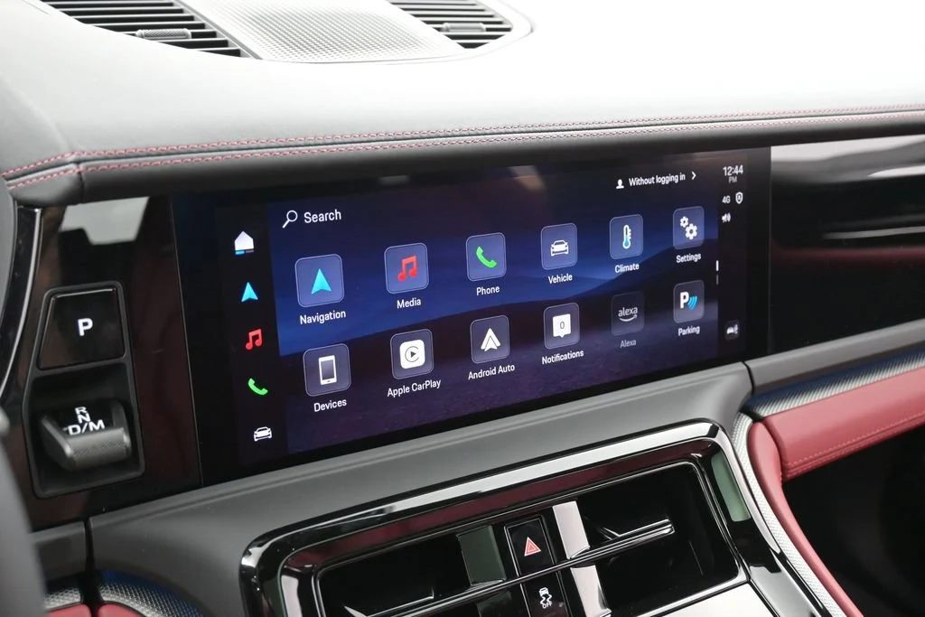 2026 Porsche Panamera 4 interior, Black/Bordeaux Red