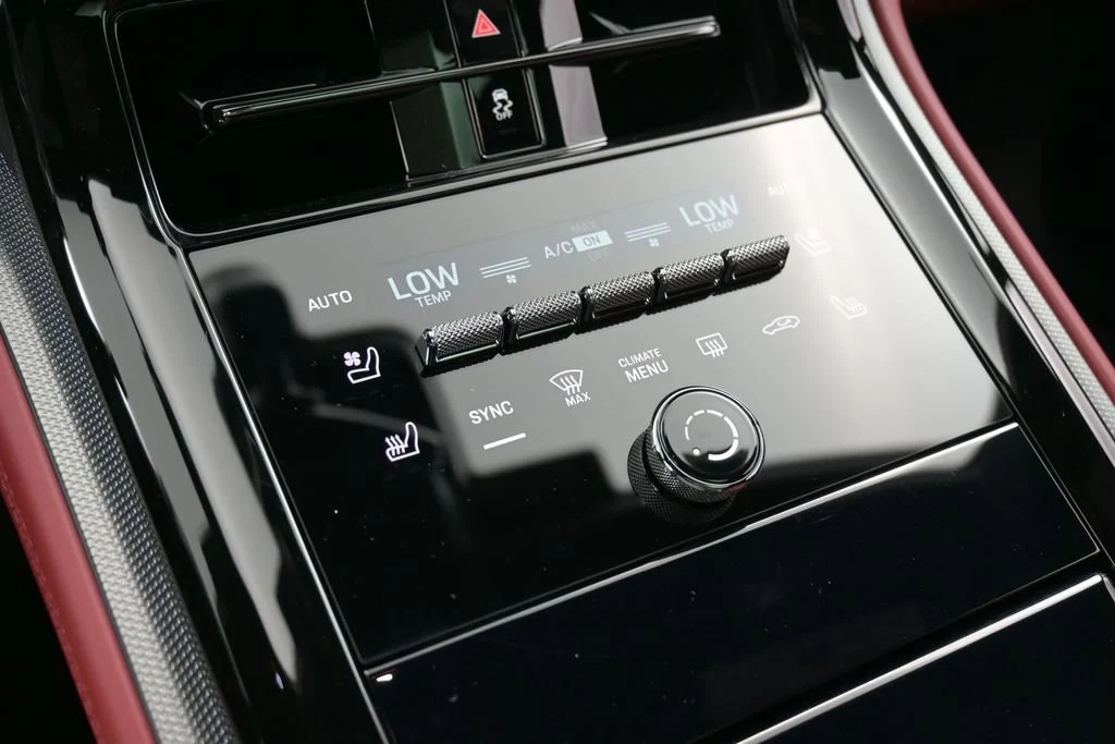 2026 Porsche Panamera 4 interior, center console, Black/Bordeaux Red