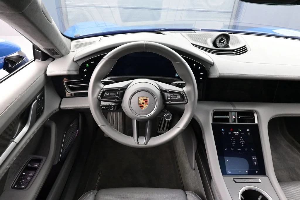 2022 Porsche Taycan Turbo S interior, dashboard, Slate Grey