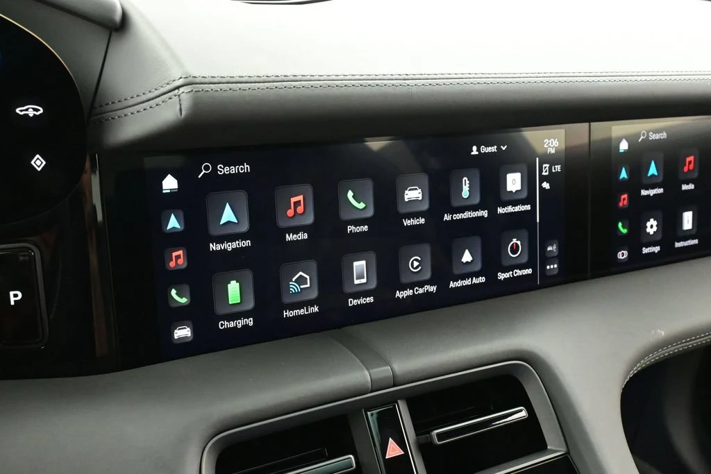 2022 Porsche Taycan Turbo S interior, Slate Grey
