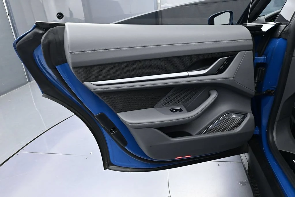 2022 Porsche Taycan Turbo S interior, door panel, Slate Grey
