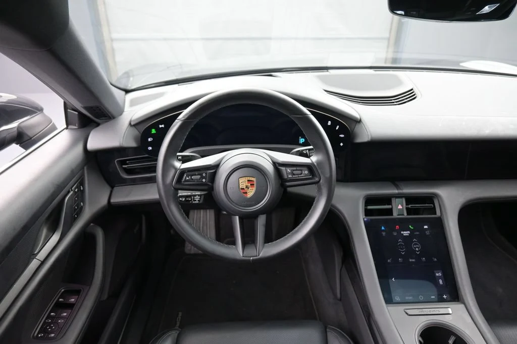 2023 Porsche Taycan 4S interior, dashboard, Black