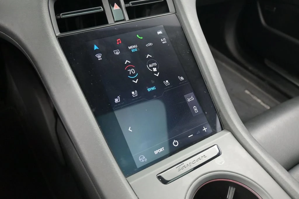 2023 Porsche Taycan 4S interior, Black