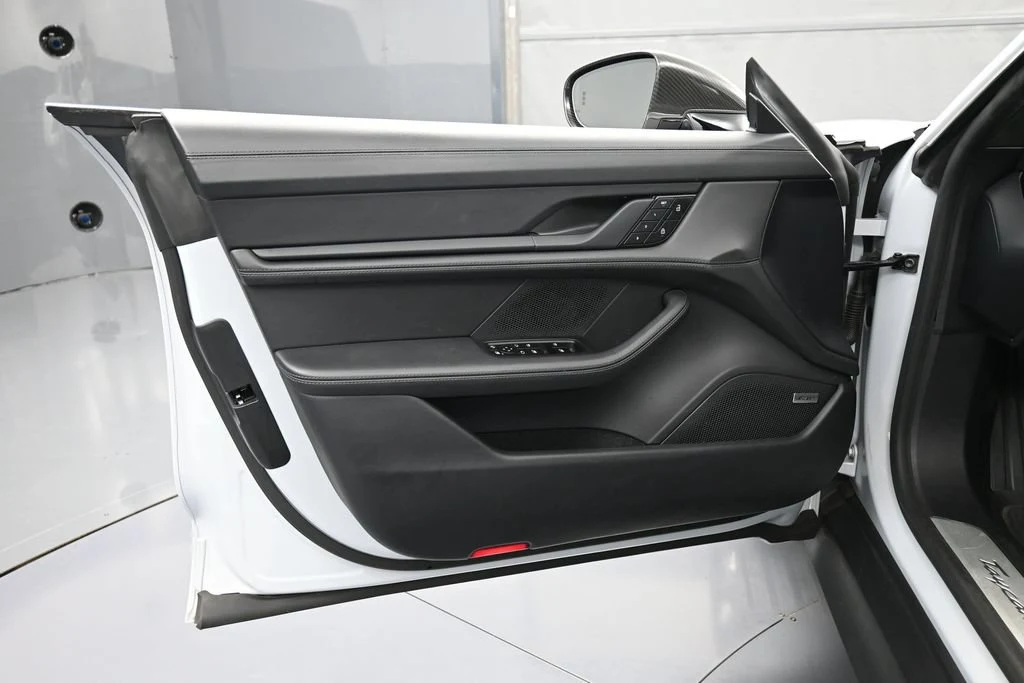 2024 Porsche Taycan 4S interior, door panel, Black
