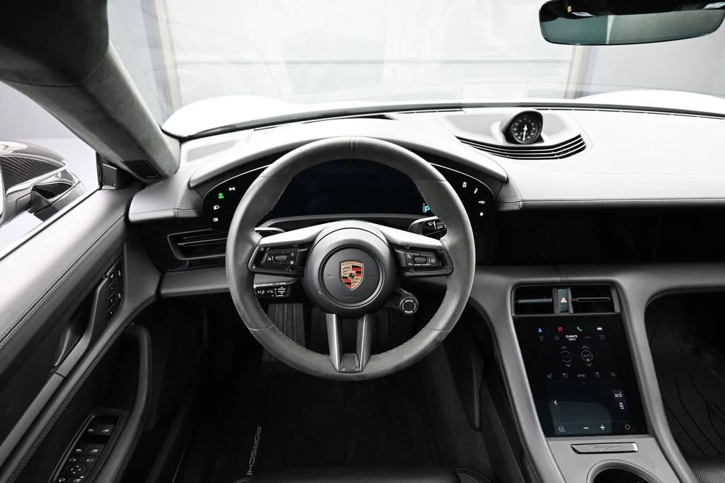 2024 Porsche Taycan 4S interior, dashboard, Black