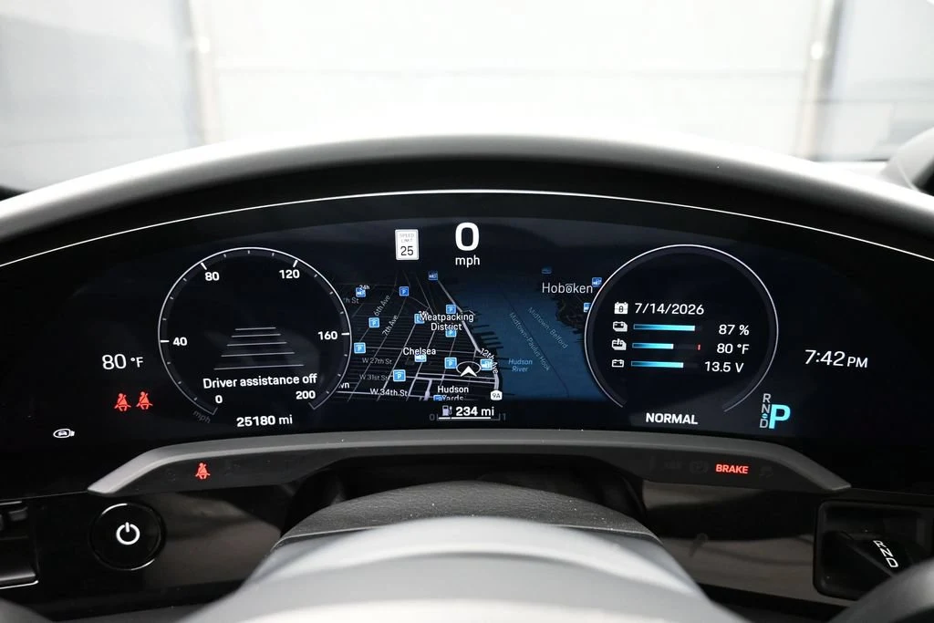 2024 Porsche Taycan 4S interior, Black