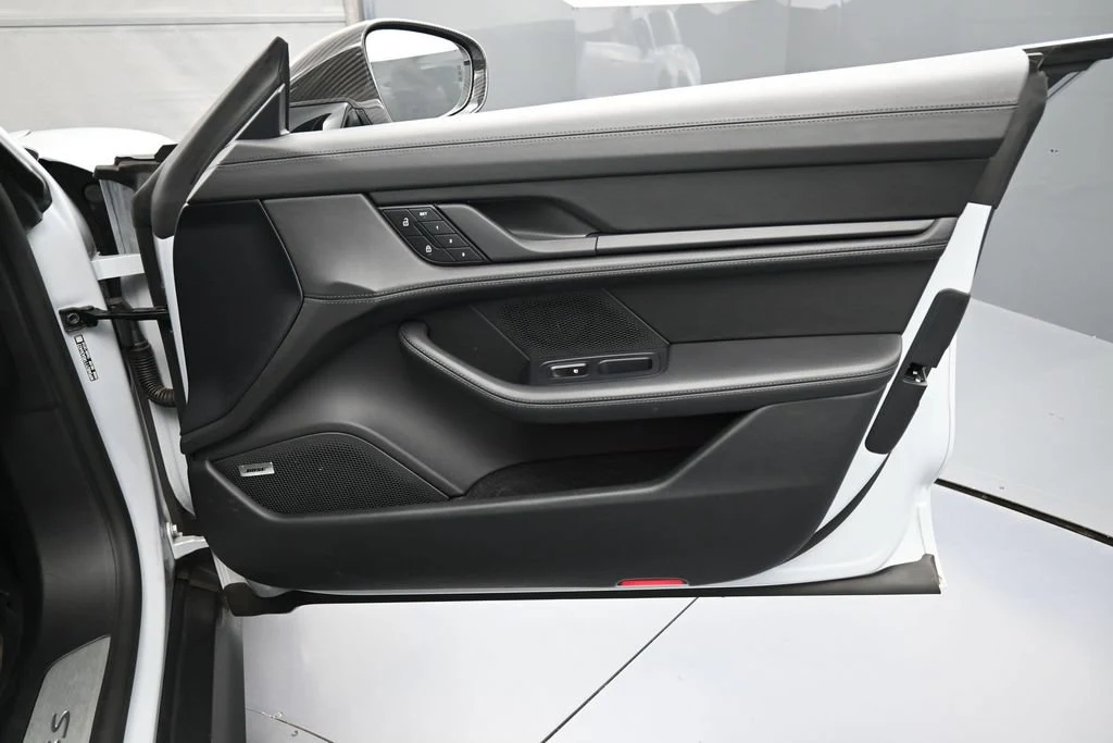 2024 Porsche Taycan 4S interior, door panel, Black