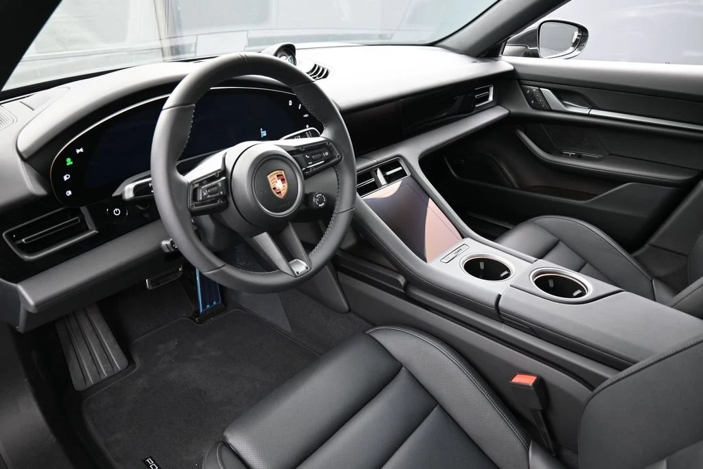 2026 Porsche Taycan 4S interior, dashboard, Black
