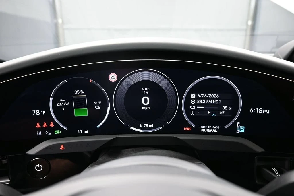 2026 Porsche Taycan 4S interior, Black