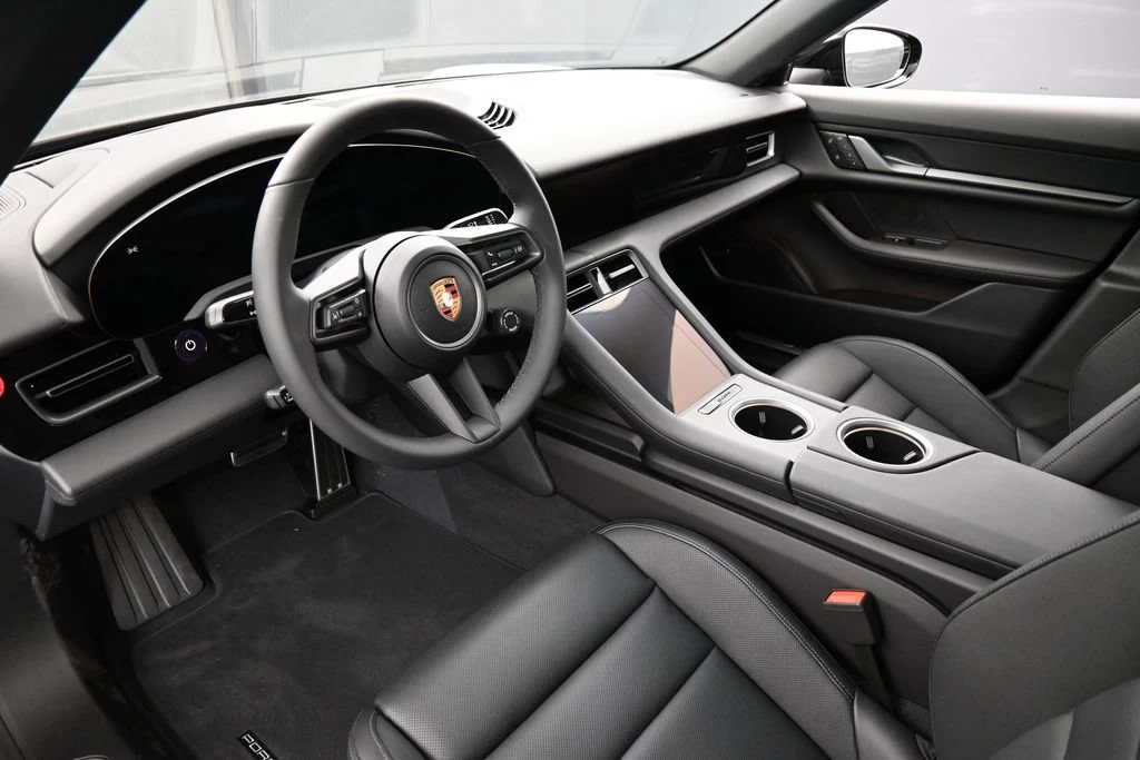 2026 Porsche Taycan 4 interior, Black