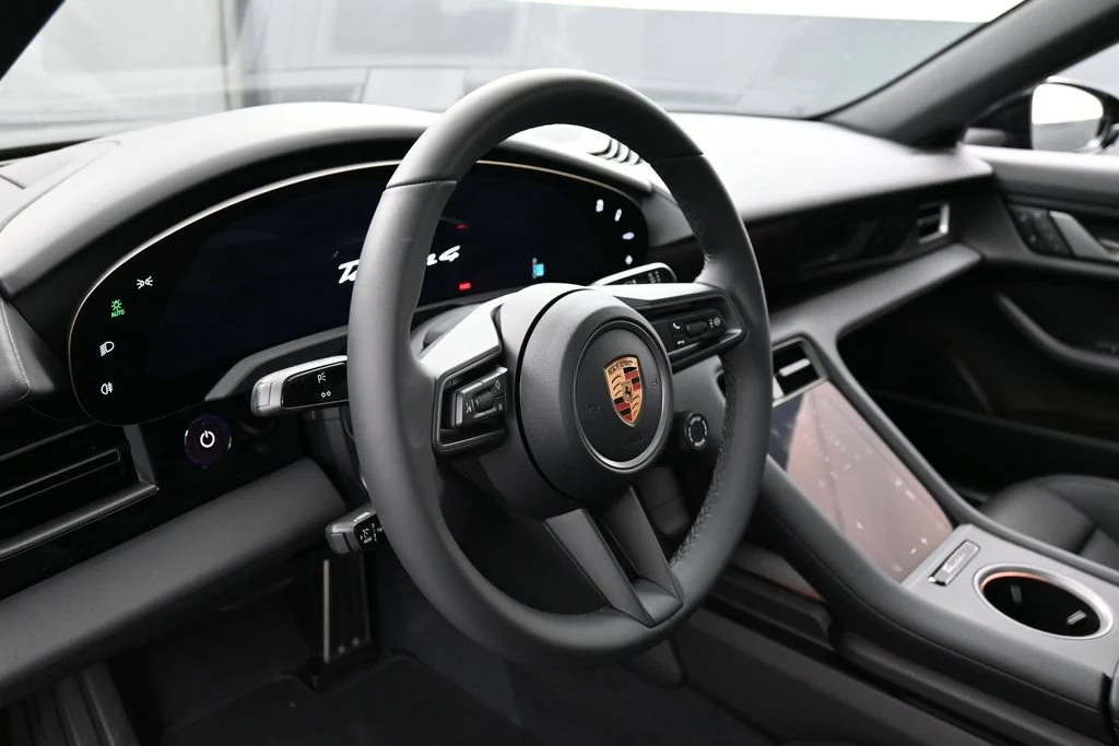 2026 Porsche Taycan 4 interior, Black