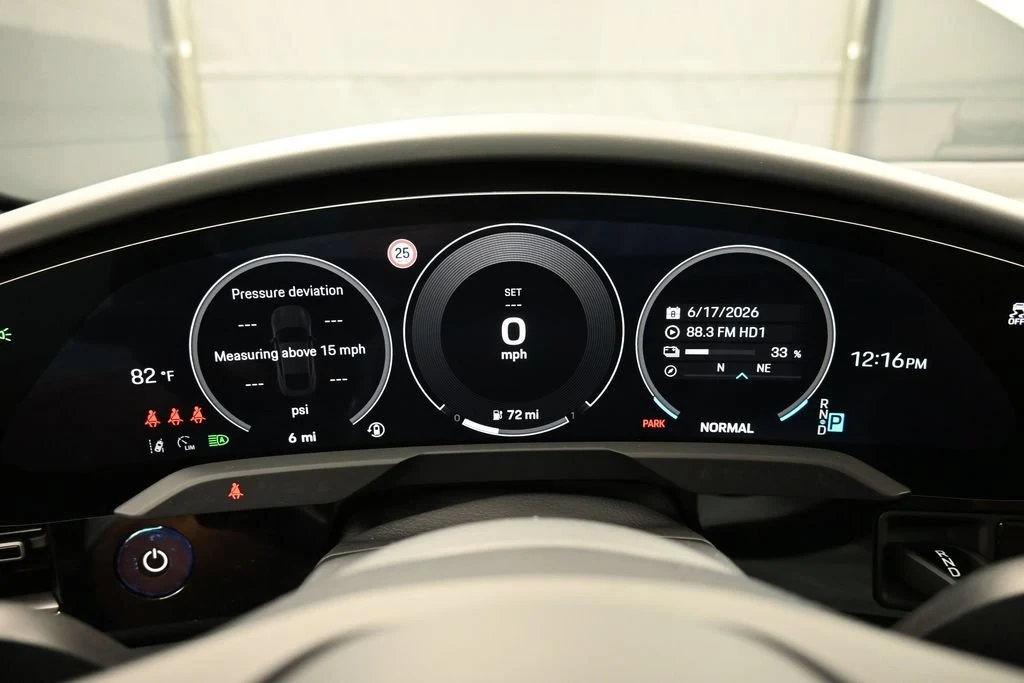 2026 Porsche Taycan 4 interior, Black