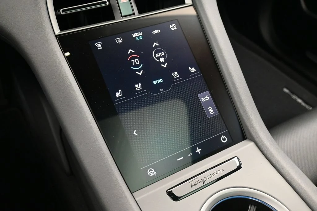 2026 Porsche Taycan 4 interior, Black