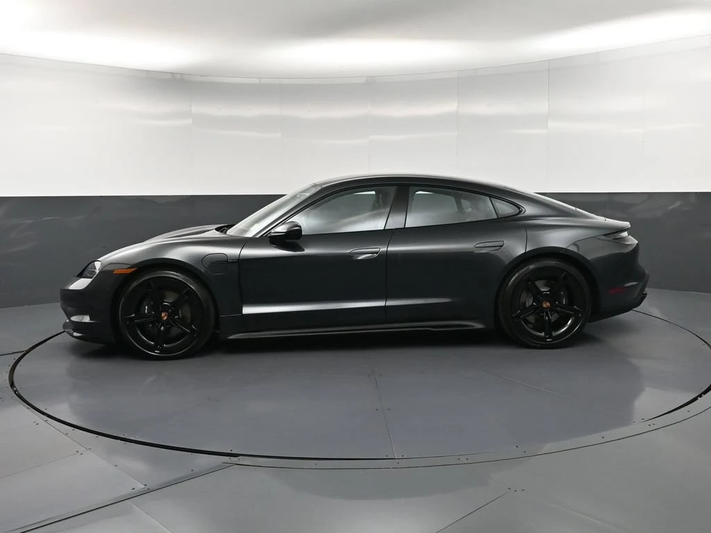 2026 Porsche Taycan 4, side profile, Grey