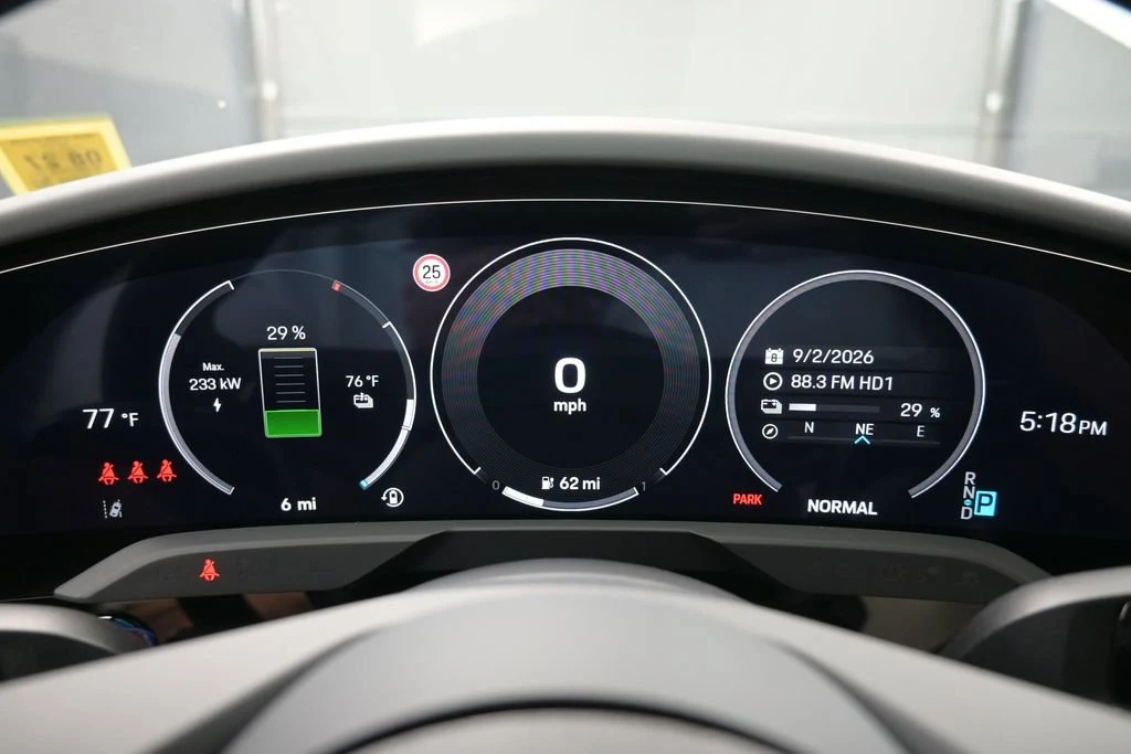 2026 Porsche Taycan interior, Black