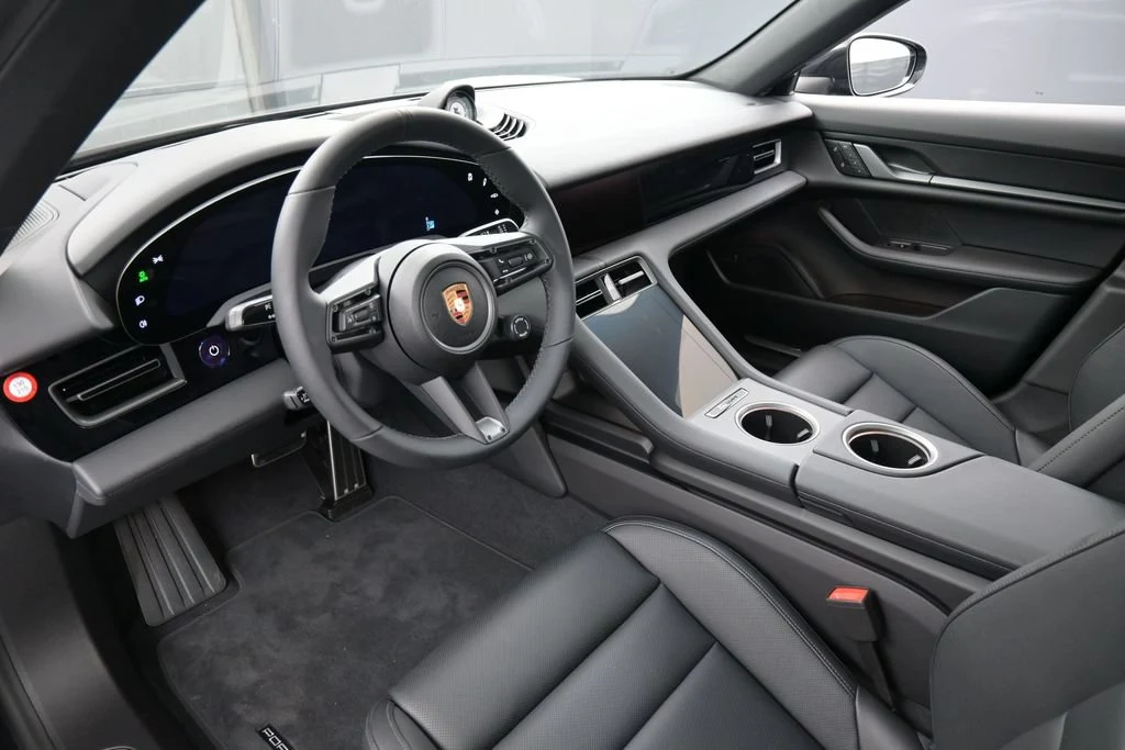 2026 Porsche Taycan interior, dashboard, Black