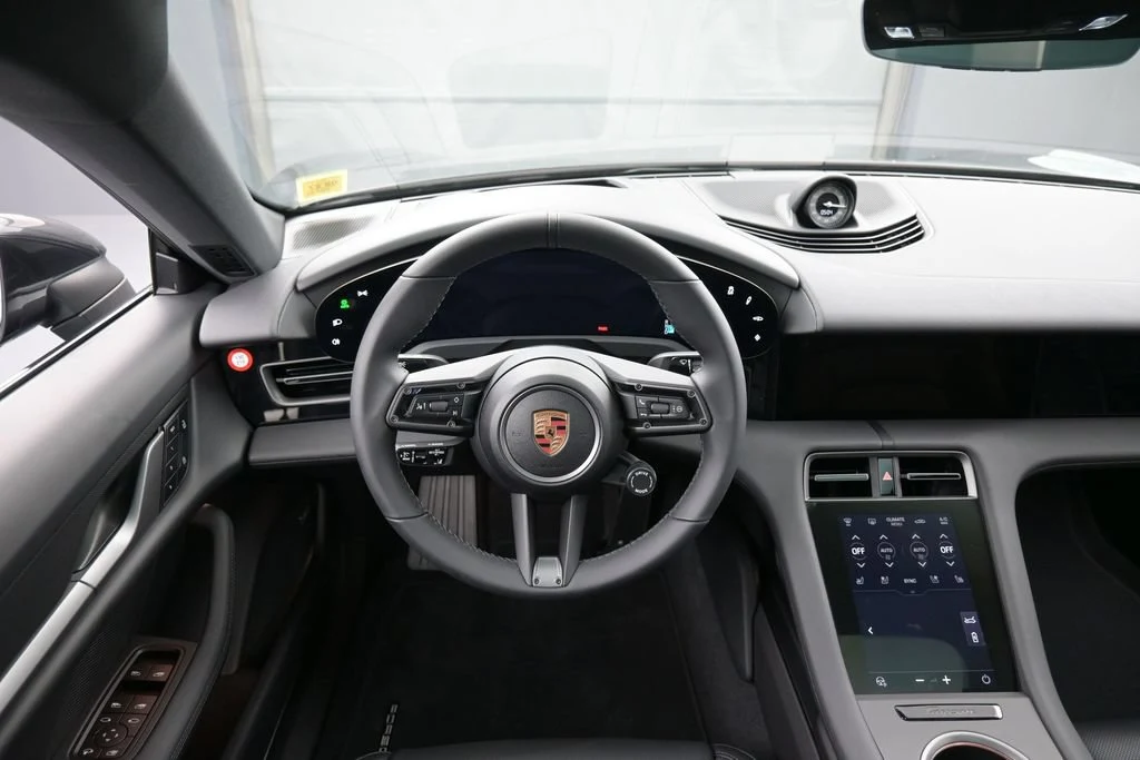 2026 Porsche Taycan interior, dashboard, Black
