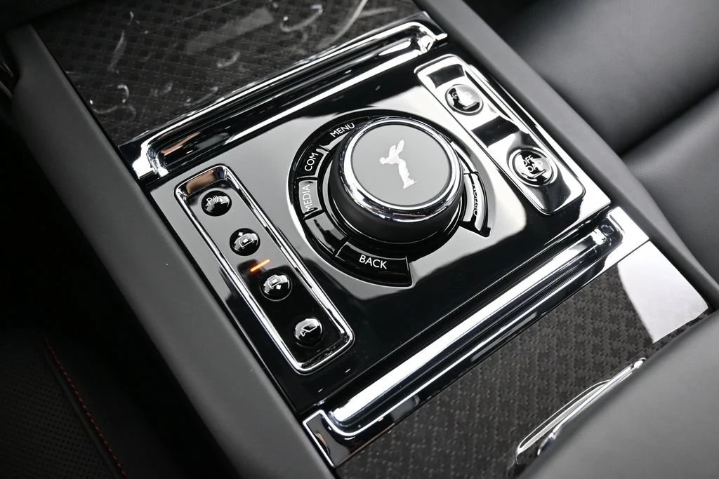 2024 Rolls-Royce Black Badge Cullinan interior, center console, Black