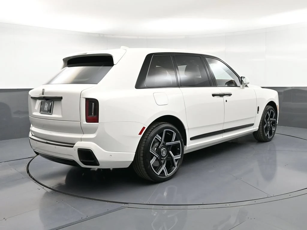 2026 Rolls-Royce Black Badge Cullinan Series II, rear three-quarter view, White